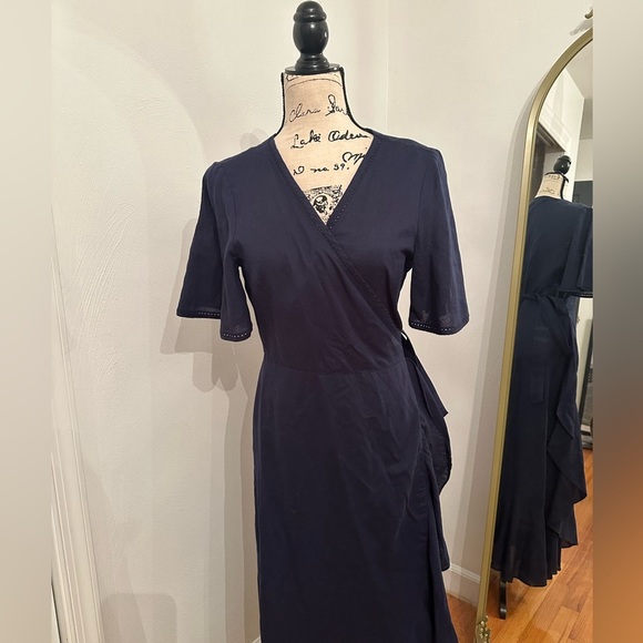 J.MCLAUGHLIN  Aurora Linen-Blend Dress Size S(c5) - Picture 4 of 12